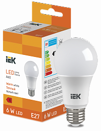 LED Bulb A60 510lm 3000K E27 IEK